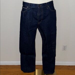 Men's Dark Indigo Straight Jeans